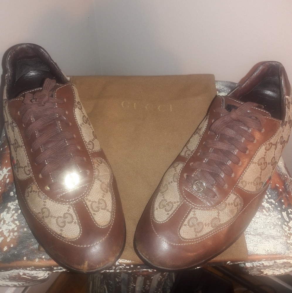 Gucci Sneakers w/leather and fabric